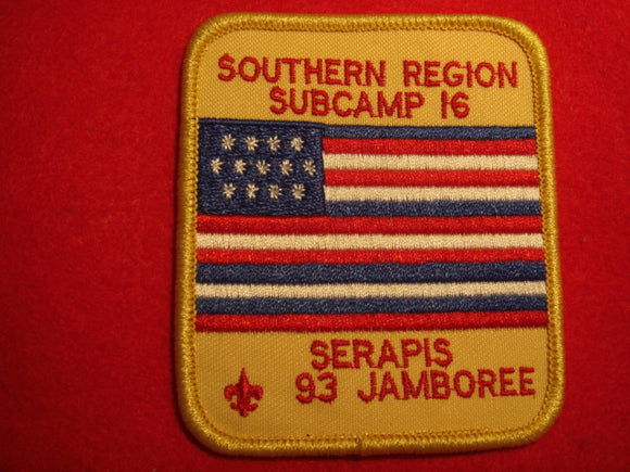 93 NJ subcamp 16, southern region patch