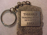 1993 NJ KEYCHAIN, TRADING POST SERVICES, PEWTER