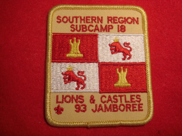 93 NJ subcamp 18, southern region patch