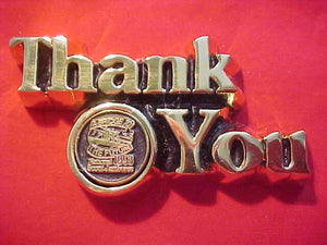 1993 NJ PAPERWEIGHT, THANK YOU, 3.25 X 1.75", MINT IN ORIG. BOX