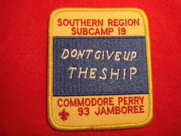 93 NJ subcamp 19, southern region patch