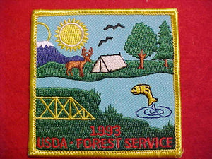 1993 NJ PATCH, USDA FOREST SERVICE STAFF