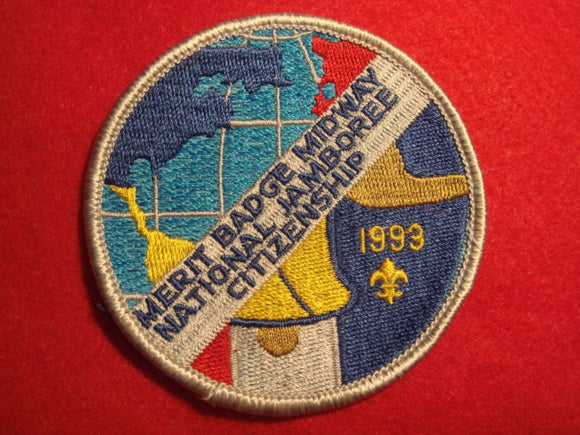 93 NJ citizenship merit badge, merit badge midway staff patch