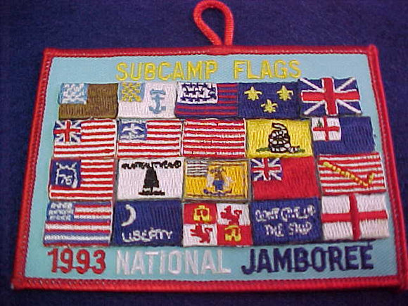 1993 NJ SUBCAMP FLAGS PATCH, UNOFFICIAL