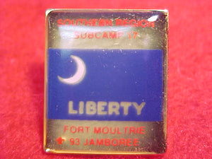 1993 NJ SUBCAMP 17 SOUTHERN REGION PIN