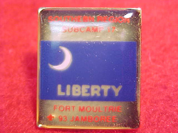 1993 NJ SUBCAMP 17 SOUTHERN REGION PIN