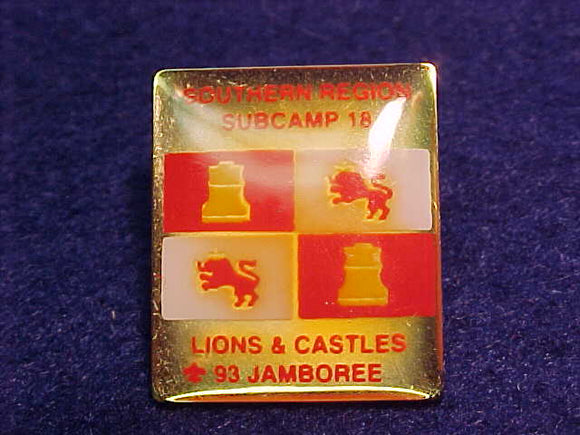 1993 SUBCAMP 18 SOUTHERN REGION PIN