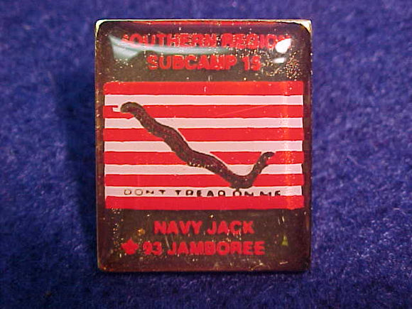 1993 NJ SUBCAMP 15 SOUTHERN REGION PIN