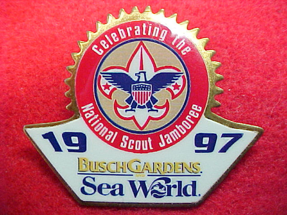 1997 pin, busch gardens/sea world