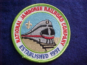1997 NJ PATCH, NATIONAL JAMBOREE RAILROAD COMPANY