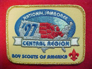 1997 patch, central region, gold mylar border