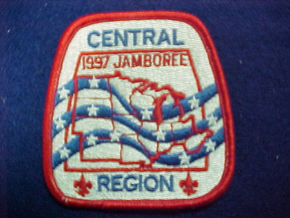 1997 patch, central region, fully embroidered