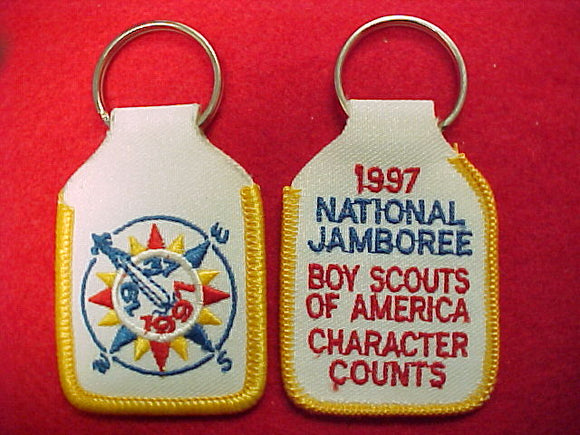 1997 keychain, embroidered