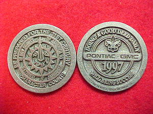 1997 token, pontiac/gmc, pewter