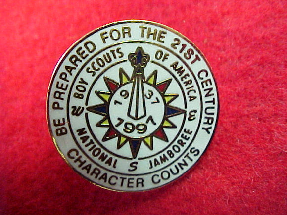 1997 pin, official, 22mm round