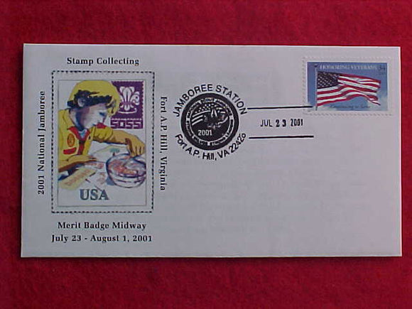 2001 NJ CACHET, STAMP COLLECTING, 7/23/01