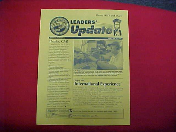2001 NJ NEWSLETTER, LEADERS' UPDATE, 7/22/01