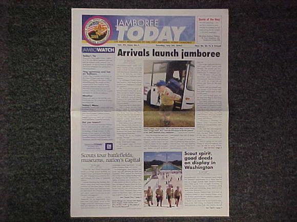 2001 NJ NEWSPAPER, JAMBOREE TODAY, 7/24/01
