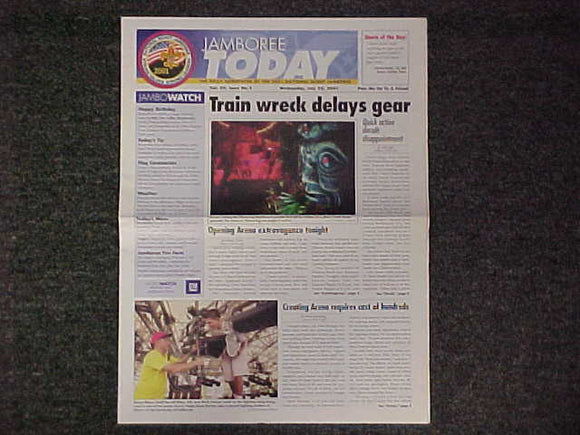 2001 NJ NEWSPAPER, JAMBOREE TODAY, 7/25/01