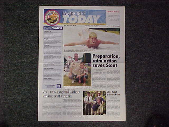 2001 NJ NEWSPAPER, JAMBOREE TODAY, 7/28/01