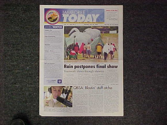 2001 NJ NEWSPAPER, JAMBOREE TODAY, 7/30/01