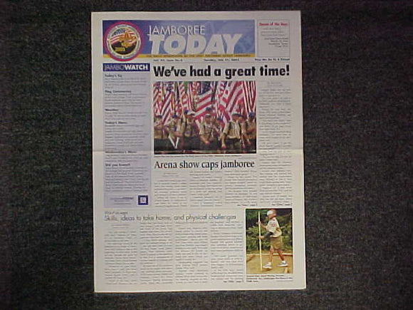 2001 NJ NEWSPAPER, JAMBOREE TODAY, 7/31/01
