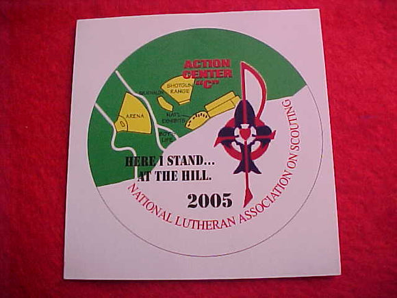 2005 NJ STICKER, LUTHERAN ASSOCIATION ON SCOUTING, ACTION CENTER 