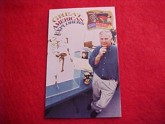 2005 NJ POCKET CARD, EXPLORER'S CLUB, DONALD C. JOHNSON