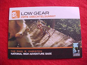 2013 NJ CARD, "LOW GEAR", NATIONAL HIGH ADVENTURE BASE