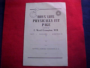 1937 NJ BOYS' LIFE PHYSICALLY FIT PAGE