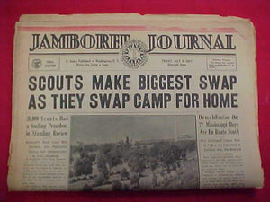 1937 NJ NEWSPAPER, "JAMBOREE JOURNAL" 7/9/37, FINAL ISSUE