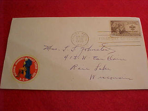 1950 NJ ENVELOPE, FIRST DAY COVER #4, W/3 CENT STAMP