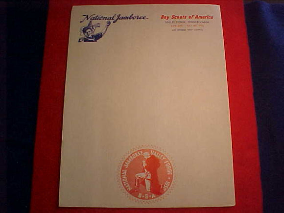1950 NJ STATIONARY PAGE, LOS ANGELES AREA COUNCIL, 8.5 X 11