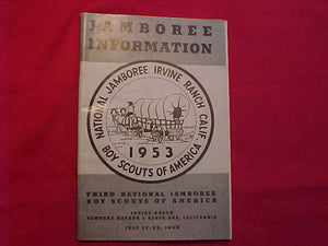 1953 NJ BOOKLET, JAMBOREE INFORMATION FOR LEADERS, 60 PAGES