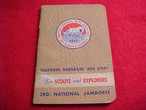 1953 NJ TELEPHONE HANDBOOK AND DIARY FOR SCOUTS AND EXPLORERS