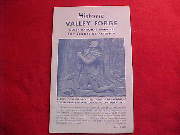 1957 NJ TOUR MAP, HISTORIC VALLEY FORGE