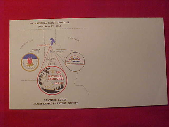 1969 NJ ENVELOPE, SOUVENIR COVER, INLAND EMPIRE PHILATELIC SOCIETY