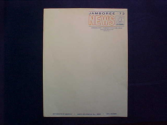 1973 NJ LETTERHEAD, JAMBOREE-WEST NEWS