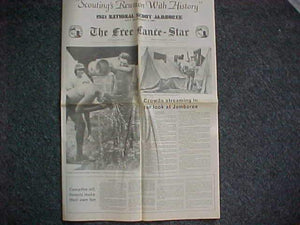 1981 NJ NEWSPAPER, "THE FREE LANCE-STAR", JULY 29 - AUG. 4, 1981, SPECIAL ISSUE FOR JAMBOREE