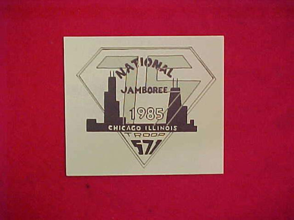 1985 NJ CARD, CHICAGO TROOP 571