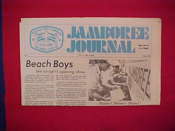 1985 NJ JAMBOREE JOURNAL, 7/24/85