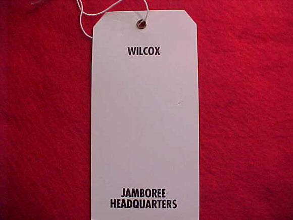 1993 NJ BAGGAGE TAG, WILCOX JAMBOREE HEADQUARTERS