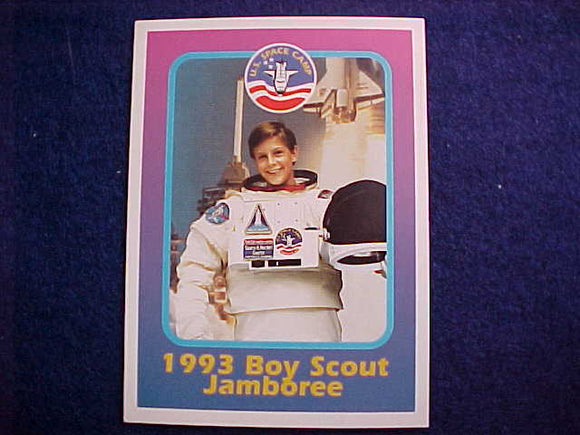 1993 NJ TRADING CARD, SCOUT IN SPACE SUIT