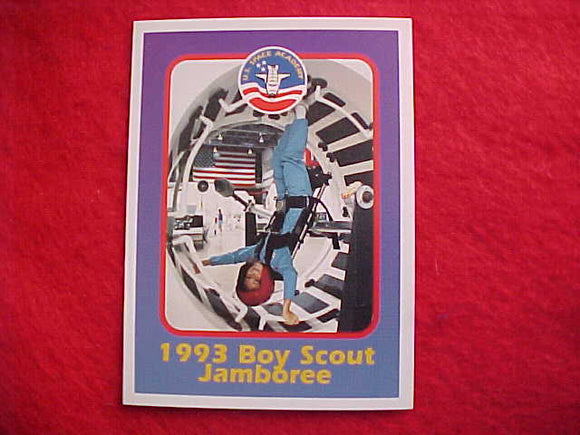 1993 NJ TRADING CARD, SCOUT IN WEIGHTLESS SIMULATOR