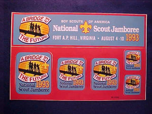 1993 NJ STICKER SET (6 STICKERS)