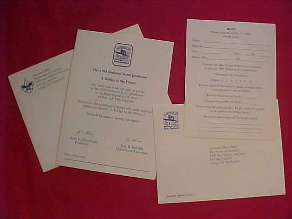 1993 NJ CARD & ENVELOPE, SPECIAL GUEST INVITATION RSVP