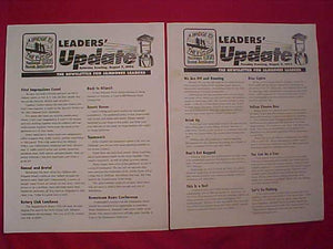 1993 NJ NEWSLETTERS (2), LEADERS' UPDATE, AUG. 3 & AUG. 7, 1993, USED