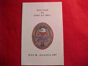 1997 NJ VISITOR GUIDE, FORT A. P. HILL, COMPLIMENTS OF THE BASE SOLDIERS AND CIVILIANS