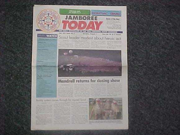 1997 NJ NEWSPAPER, JAMBOREE TODAY, ISSUE #7, 8/4/97