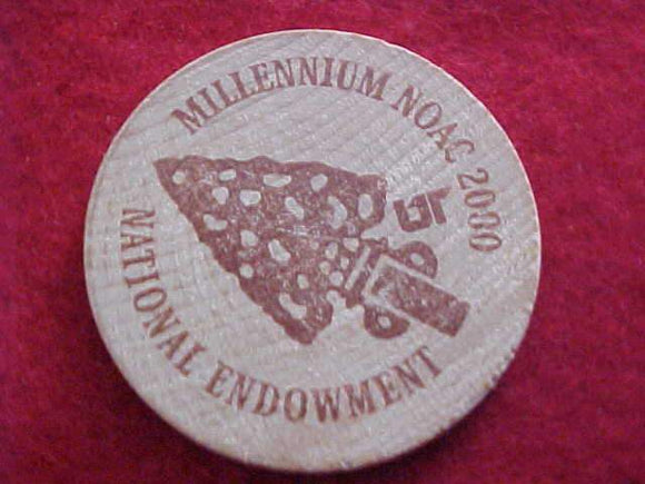 2000 NOAC TOKEN, NATIONAL ENDOWMENT, WOODEN